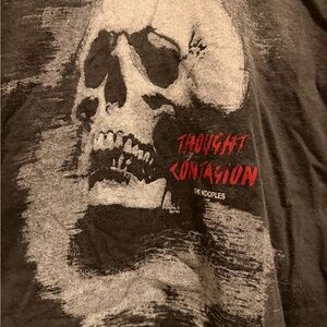 The Kooples Black Skull Graphic Tee